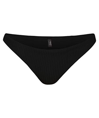 Hurley W Rib Mod Surf Bottom Parte De Abajo Bikini, Mujer, Black, M