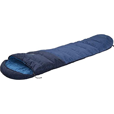 McKINLEY Camper Active 5 Saco de Dormir, Unisex Adulto, Azul Oscuro/Azul/Naranja, 195L