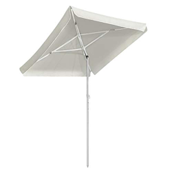 Aufun Parasol Beach 140 x 185 cm Sombrilla articulada de poliéster UV50 + protección Solar Sombrilla Ajustable en Altura Sombrilla Sombrilla, Altura 2 en oferta