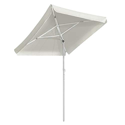 Aufun Parasol Beach 140 x 185 cm Sombrilla articulada de poliéster UV50 + protección Solar Sombrilla Ajustable en Altura Sombrilla Sombrilla, Altura 2