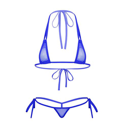 dPois Bikini Mujer Transparente Braga Alta Conjunto de Lenceria Crop Top Tanga G-String Picadías Braguitas Tiras Ropa Erótica Babydoll Traje de Baño A precio