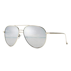 SUNGAIT Aviador Gafas de sol Polarizadas Hombre Mujer UV 400 Unisex Plateado/Plateado 1603 precio