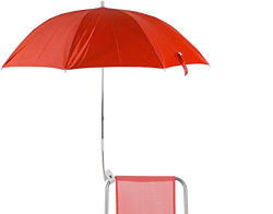 H HANSEL HOME Sombrilla para Silla Playa 120cm Protección UV - Rojo características