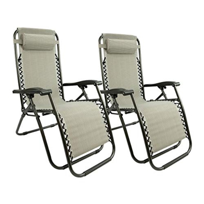MaxxGarden - Juego de tumbonas para jardín, balcón y terraza - Tumbona plegable con respaldo ajustable - Tumbona plegable y soporta hasta 150 kg - Con