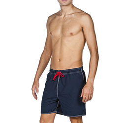 Arena Bóxer Hombre Fundamentals Solid, Navy-Red, M en oferta