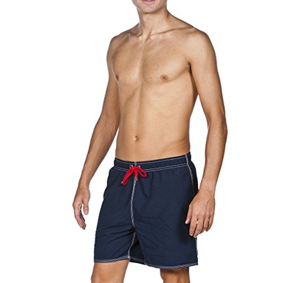Arena Bóxer Hombre Fundamentals Solid, Navy-Red, M