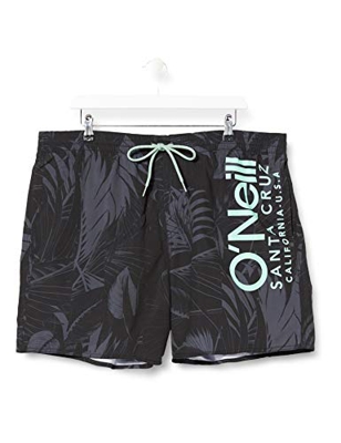 O'NEILL Bañador PM Cali Floral para Hombre, Hombre, Pantalones Cortos, 0A3228, Negro (Black AOP), Large