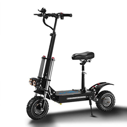 GUNAI Scooter eléctrico Todoterreno 5600W Motor Dual 85 km/h Suspensión Doble Neumático Scooter portátil portátil de 11 Pulgadas con Asiento 60V32Ah B características