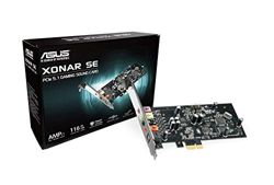 ASUS Xonar SE 5.1 PCIe gaming sound card 192kHz/24-bit hi-res audio & 116dB SNR precio
