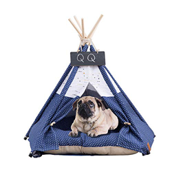 GreeSuit Mascotas Tienda de campaña para Perros Tipi Rayas Patrón de Cebra Tiendas de campaña para Gatos Lavables extraíbles Casa de Juegos para Perro precio