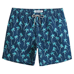 MaaMgic Shorts de baño para Hombre Traje de baño con Bolsillo Shorts de Playa de Secado rápido para Vacaciones en la Piscina Coco Azul L precio