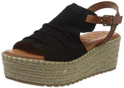 MUSSE & CLOUD DIDIA, Sandalias con cuña Mujer, Black, 38 EU