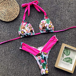 BENGKUI Bikini Traje De Baño Bikini Bikinis Brasileños Mujer Bañistas De Corte Alto En Traje De Baño Trajes De Baño Femenino Push Up Bikini Tanga Conj precio