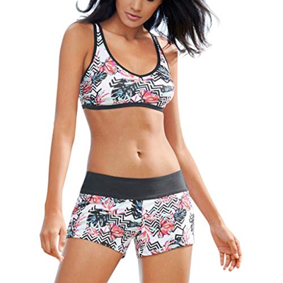 Subfamily Ropa de Baño Playa 2019, Bikini Mujer Push Up Tanga Talle Alto Bikinis Mujer Sexy Brasileño Rayas Arcoiris Trajes de Dos Piezas Elegantes pa
