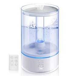 Gocheer Humidificador de Niebla Fría, 6L Humidificadores Ultrasónicos para Habitación Grande, Difusor de Aceite Esencial Humidificador de Aire con Con en oferta