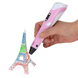 Pluma de Impresión 3D,Bolígrafo De Impresión 3D Con Recambios De Filamentos y Plantillas Digitales Para Niños, Bolígrafo De Impresora 3D De Baja Tempe características