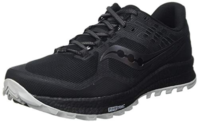 Saucony Xodus 10 Black, Zapatillas para Carreras de montaña Hombre, Noir Noir Mat, 46.5 EU