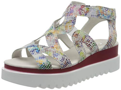 Gabor Shoes Gabor Casual, Sandalia con Pulsera para Mujer, Multicolor (Multicolour 30), 38 EU