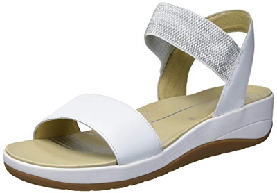 ara Napoli, Sandalia con Pulsera Mujer, Blanco (Weiss 76), 39 EU