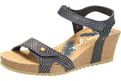 Panama Jack Julia Snake, Sandalia con Pulsera para Mujer, Azul (Marino B12), 41 EU características