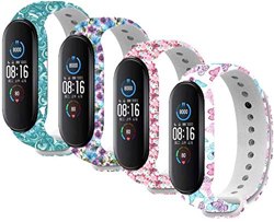 CNBOY Correa Compatible con Xiaomi Mi Band 5 Pulsera,Silicona Reloj de Recambio Brazalete Coloridos Correas para Xiaomi Miband 5 (4PCS2) características