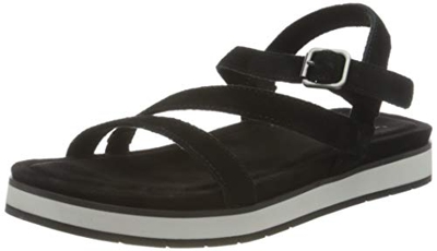 Koolaburra by UGG Women's Haisley Sandal, Black, 37 EU