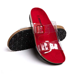 Sandalias Mujer Verano Zapatillas Playa Zapatos Peep Toe Loafers Transparente Caminar Plataformas Antideslizantes Tacon Plana Cómodos Casuales Negro B en oferta