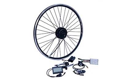 NCB Kit de conversión para bicicleta eléctrica de 350 W, 29 pulgadas, rueda trasera de 6/7, 350 W, kit de disco + cable de freno V resistente al agua,