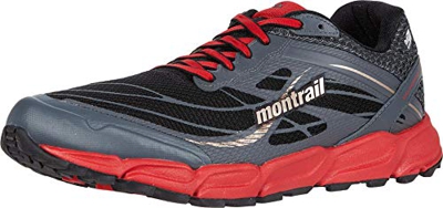 Columbia CALDORADO III Outdry, Zapatillas Trail Running Hombre, Negro, Rojo (Bright Red), 47 EU