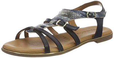 Tamaris 1-1-28171-24, Sandalia con Pulsera Mujer, Azul Navy Comb 890, 39 EU