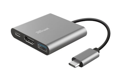 Adaptador multipuerto Trust USB-C 3 en 1