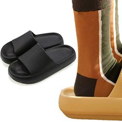 Pillow Slides, Pillow Slides Slippers, Ultra-Soft Slippers Extra Soft Cloud Shoes Anti-Slip, Unisex Chunky Sole Non-slip Beach Pool Shower Sandals Out características