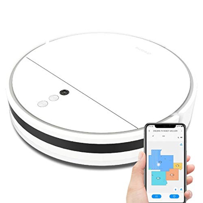 Dreame F9 Robot Aspirador, 2500PA Aspirador y Fregasuelos, Batería de 150 Minutos y Control de App para Suelos Duros, Alfombras y Pelo de Mascotas (Bl