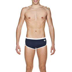 Arena M Low Waist Short Bañador Corto De Tiro Bajo Hombre Team Stripe, Navy-White, 100 características