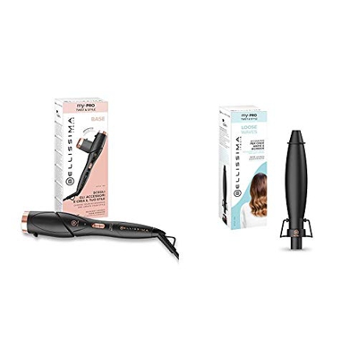 Imetec Bellissima My Pro Twist & Style GT22 100, Base para moldeador de pelo componible con accesorios para ondas y rizos + Bellissima My Pro GT22 130