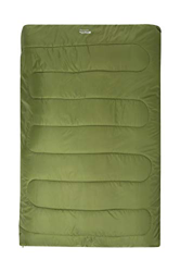 Mountain Warehouse Basecamp 200 Bolso Durmiente Doble - fácil embalar el Bolso Que acampa, colchón Aislado, Cama Lavable de la máquina Lima Talla únic características