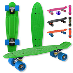 WeLLIFE RGX - Monopatín Mini Cruiser completo Skate Board para niños jóvenes adultos principiantes 22" Ruedas de PU Tabla reforzada Rodamiento ABEC-7R precio