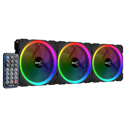 KIT 3 VENTILADORES AEROCOOL ORBIT 12X12 CON MANDO características
