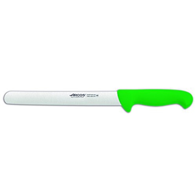 Cuchillo de fiambre Arcos Colour - Prof  294921  de acero inoxidable y mango ergonómico - Verde