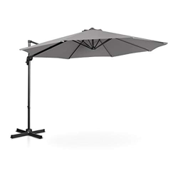 Uniprodo Sombrilla Tipo Semáforo Parasol Colgante Uni_Umbrella_2R300DG (Pantalla Redonda, Ø 300 cm, Giratoria, Color Gris Oscuro) características
