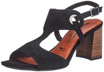 Tamaris 1-1-28357-24, Sandalia con Pulsera Mujer, Negro 001, 39 EU