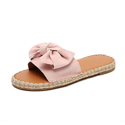 Sandalias Mujer Verano Planas Piel Chanclas Punta Abierta Plataformas Bajo Zapato De Playa Piscina Al Aire Libre Moda Fiesta Bohemias Rosa 43 características