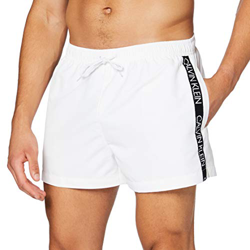 Calvin Klein Short Drawstring Bañador, Blanco (PVH Classic White 9716280 YCD), Medium para Hombre precio