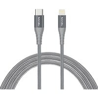 1885 cable de conector Lightning 1 m Gris, Plata