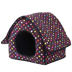 Casa de perro Aional, tienda impermeable plegable portátil para casa de mascotas casa de perro con mango en oferta