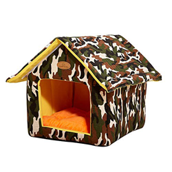 Caseta para gatos, para exteriores, impermeable, plegable, resistente a la intemperie Refugio de animales casa de perro resistente a la intemperie cas en oferta