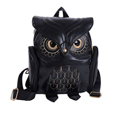 YUHUAWYH Moda Búho Mochila de Dibujos Animados Mochila Mini Bolsa de Estudiante Bolso de Viaje de Mochila de Cuero Elegante de la pu de la Mujer Elega características