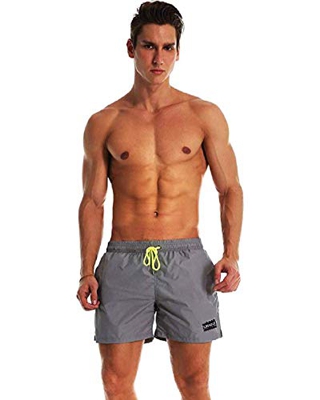 Ducomi Ben Bañador Hombre - Pantalones Cortos de Natación con Tres Bolsillos - Shorts con Forro Interior, Elásticos y Secado Rápido. Boxeador para Nat
