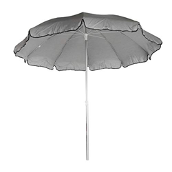 CHILLVERT KAN235 - Parasol de Jardín Pacific Aluminio, Ø240 cm, Gris claro características
