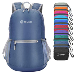ZOMAKE Mochila Plegable Ligera 20L, Mochilas Pequeñas para Hombre Mujer, Mochilas Compacta para Viajar Senderismo(Azul Marino) precio